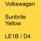 Preview: Volkswagen, Sunbrite Yellow, LE1B / D4.